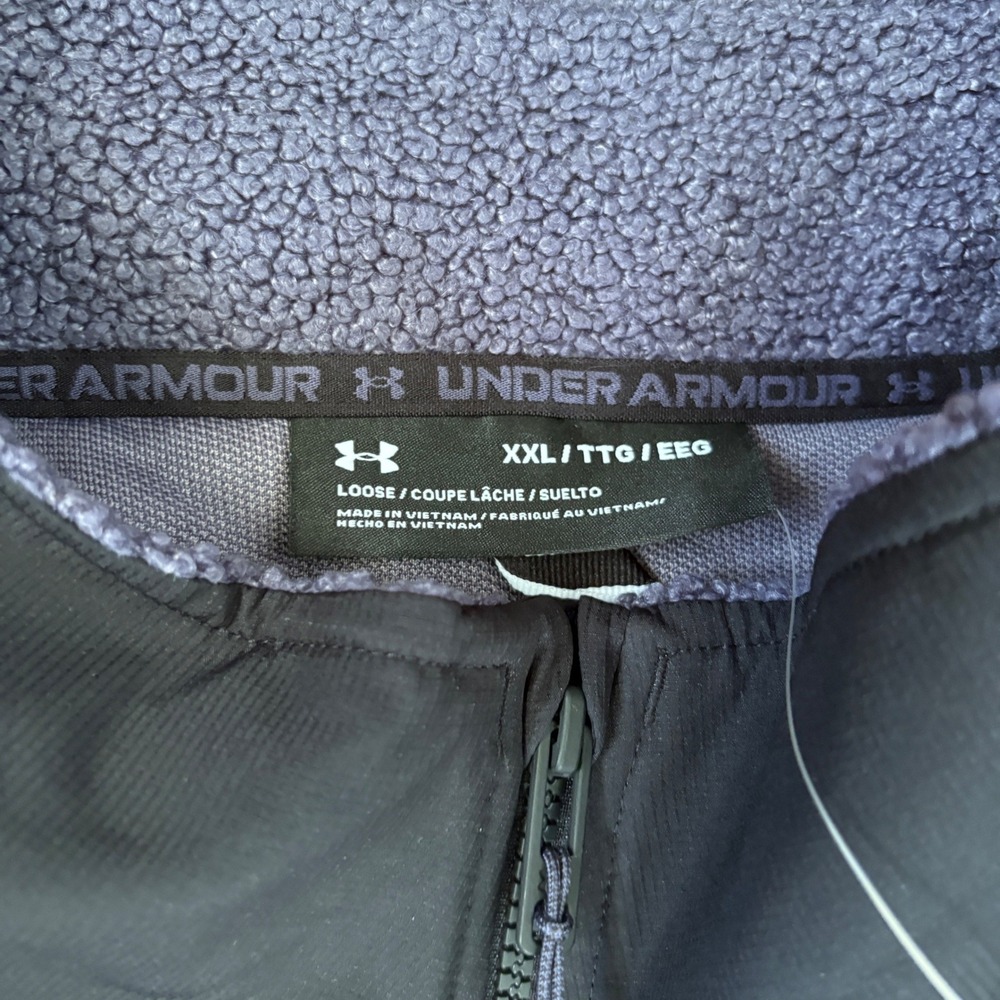 Under Armour Mission Boucle Vest Mens 2XL Sherpa Full Zip Outdoor Mock Neck - Picture 3 of 10